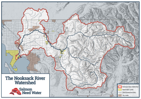 Nooksack River Watershed Map
